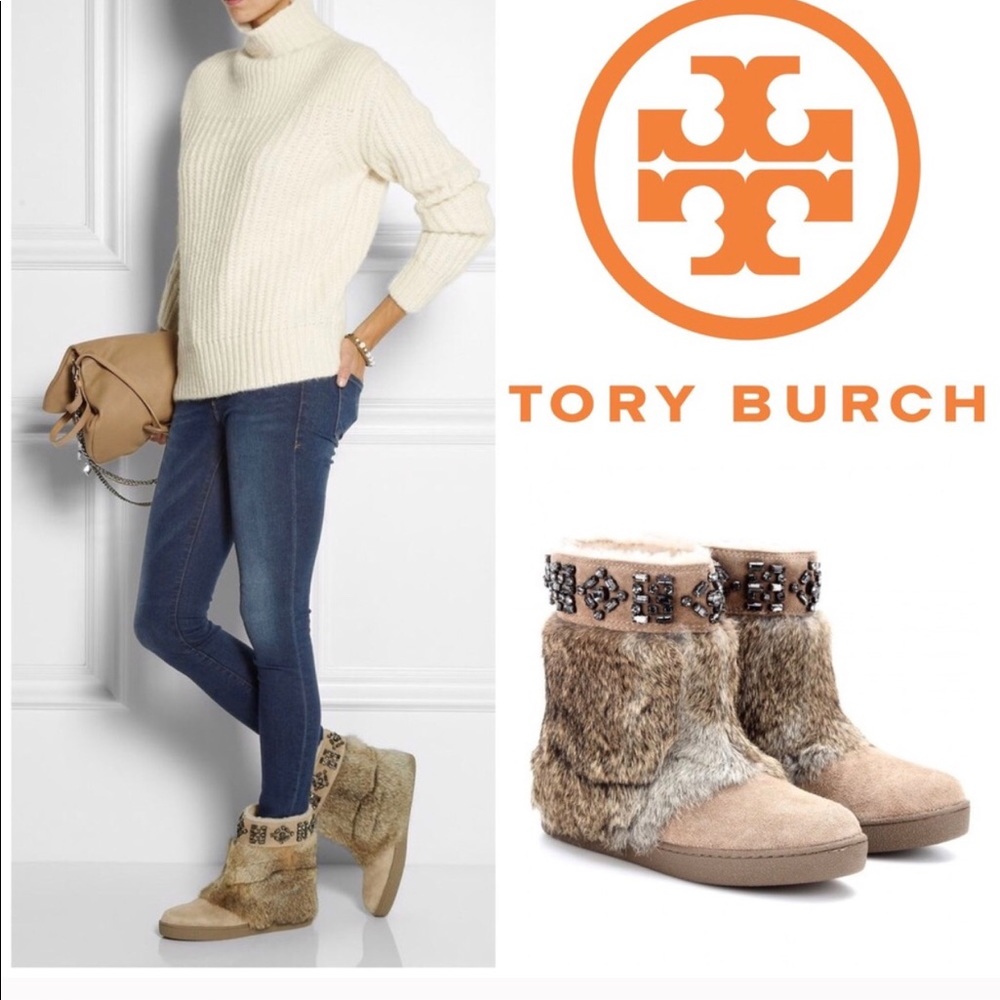 Tory Burch Dalton Fur boots